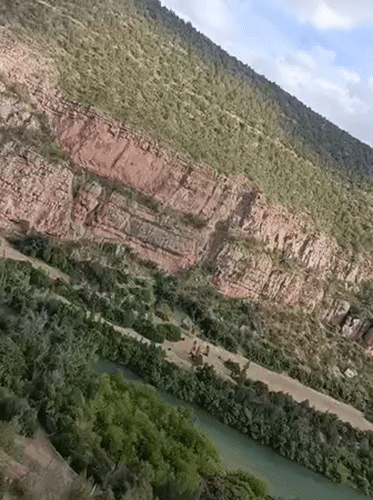 Scenic River Valley Views Captured Near Bin El Ouidane, Morocco