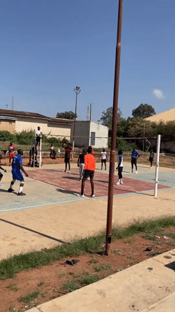 Volleyball game draws 15 players in Gura Top, Nigeria