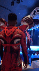 Elaborate costume theatre performance draws audiences in Dubai Business Bay