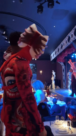 Elaborate costume theatre performance draws audiences in Dubai Business Bay