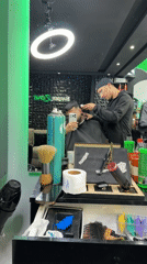 Daily life scenes captured in Meknes barbershop and street