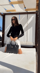 Poolside fashion shoot at an outdoor cabana in Asenovgrad
