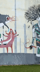 Street art documentation tour captures Minsk murals and urban scenes