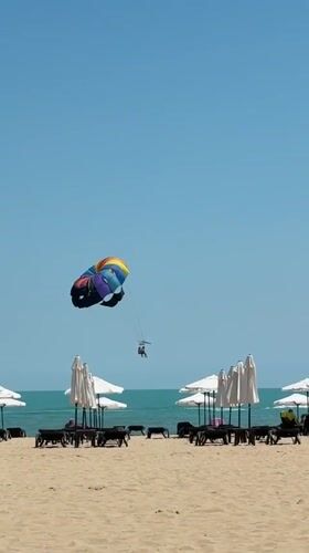 Summer beach leisure observed in Nesebar, Bulgaria