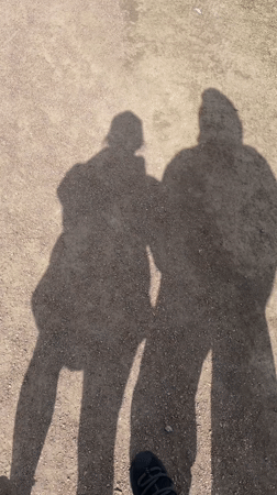 Morning walk captured at Saint Petersburg's Rostral Column