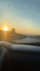 Driver records sunset journey through Votkinsk, Russia