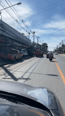 Morning street activity captured in Ko Samui, Thailand