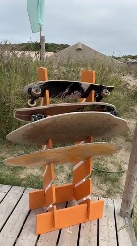 Surfana beach spot in Overveen, boards and dunes