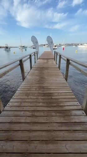 Calm summer morning along Mallorca's Calvià coastline