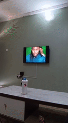 TV viewing session recorded in Nigerian residential space