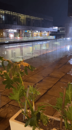 Rainy night emergency response, indoor activities in Tlaxcalancingo