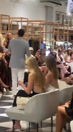 Fashion event held in Kuta, Indonesia with seated attendees