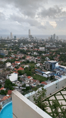 Rooftop views capture Colombo's skyline under cloudy skies