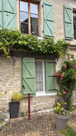 Stone buildings documented in historic Martel, France