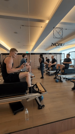 Morning Pilates class held at Nobu studio in London