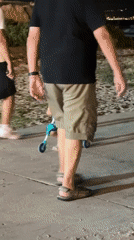 Lively summer evening on the Kiryat Yam waterfront promenade