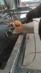 Early morning metalworking session documented in Burgas workshop