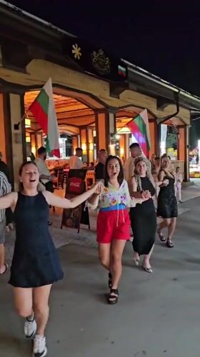 Summer night out in Varna: carnival rides, dancing, and tourist trains