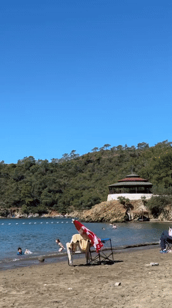 Morning beach scenes captured by visitors in Fethiye, Turkey