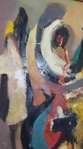 Abstract painting documented in Gorna Oryahovitsa, Bulgaria