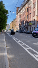 Ordinary street life documented in sunny Saint Petersburg