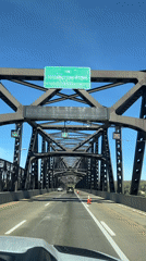 Hudson River bridge crossing and scenic overlook captured simultaneously