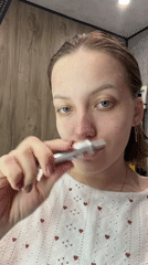 Morning skincare routine and childcare moments captured in Reshetnikovo