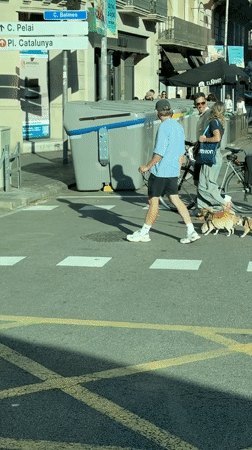 Barcelona street life captured during evening hours June 12
