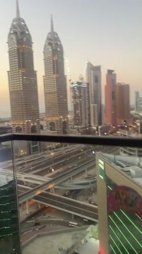 Family leisure day across a Dubai high-rise property