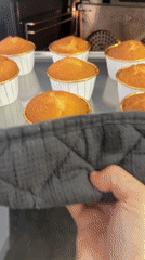 Home baker prepares cupcakes in Meisenheim, Germany