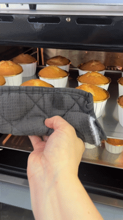 Home baker prepares cupcakes in Meisenheim, Germany