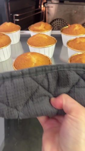 Home baker prepares cupcakes in Meisenheim, Germany