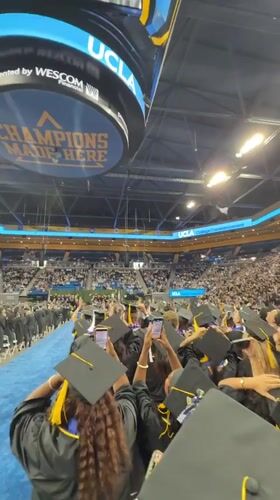 UCLA graduation ceremony held at Pauley Pavilion