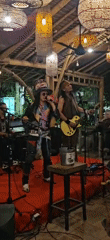 Live band performs at Denpasar restaurant venue