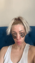 Woman documents beauty routine and selfies over morning hours