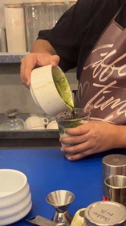 Night scenes documented at LED-lit tree and minimalist café