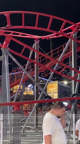 Late-night amusement park visit and city driving in Varna