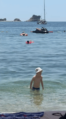 Sunny beach day on the Montenegrin coast in Budva