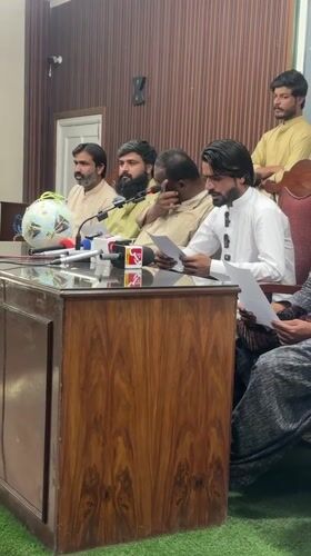 Press conference underway at Quetta Press Club