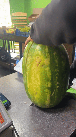 Fresh fruit preparation observed in Krasnodar market area