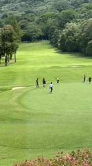 Golf resort visit documented in Sukasada, Indonesia