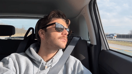 Man in grey hoodie observed in vehicle in Laval