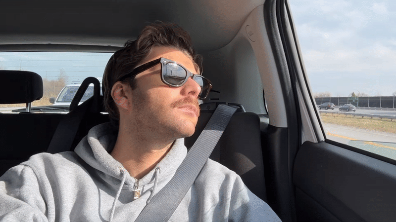 Man in grey hoodie observed in vehicle in Laval