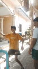 Candid moments outside and indoors, caught seconds apart