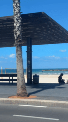 Morning beach scenes captured in Tel Aviv