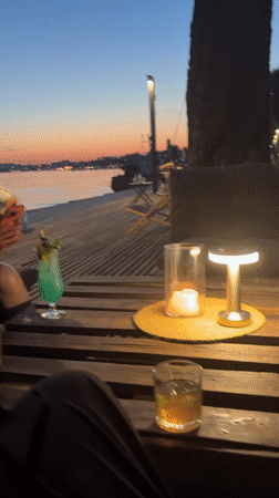 Sailing and sundowners on a Polish lake town evening