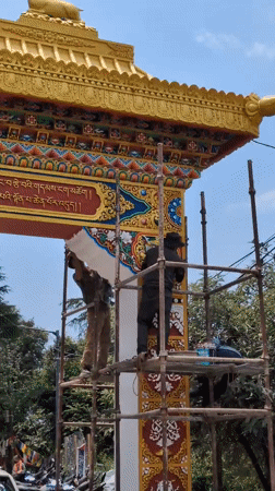 Morning life captured in Dharamshala's Tibetan quarter