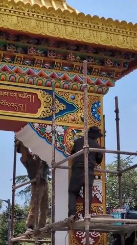 Morning life captured in Dharamshala's Tibetan quarter