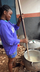 Morning scenes of cooking and daily life in Nkpor