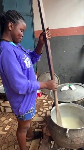 Morning scenes of cooking and daily life in Nkpor